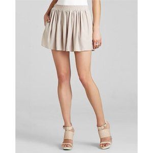 BCBGMaxAzria Sheena Taupe Stone Flowy High Waist Crop Culottes Shorts Pockets